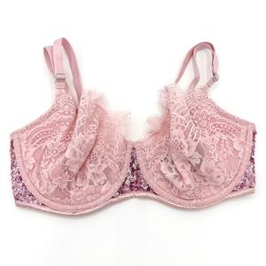 Victoria's Secret Dream Angels Pink Sequin Push-Up without Padding Bra
